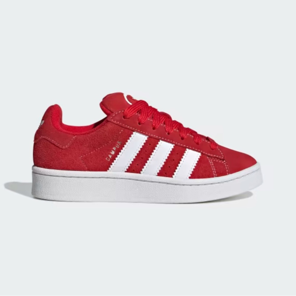 Adidas Red and White Sneakers